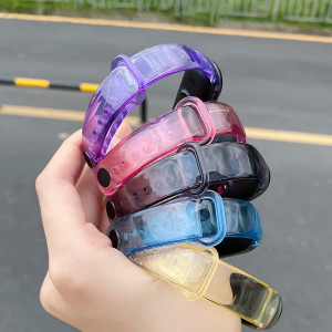Силиконова каишка Silicone - Xiaomi Mi Band 5 / Band 6 син - Img 4