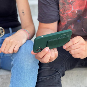 Силиконов гръб със стойка WOZINSKY Kickstand - Xiaomi Redmi 10X 4G / Redmi Note 9 светлосин - Img 6