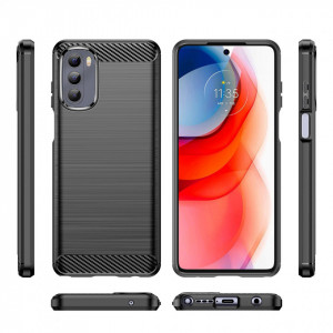 Силиконов гръб Carbon - Moto g stylus 2022 черен - Img 8