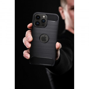 Силиконов гръб FORCELL Carbon - iPhone 13 mini черен - Img 16
