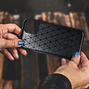 Силиконов гръб FORCELL Carbon - Samsung Galaxy S21+ 5G черен - Img 9