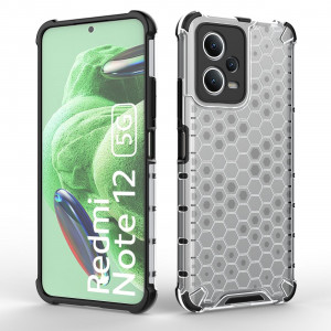 Гръб Honeycomb Armor със силиконов бъмпер - Xiaomi Poco X5 / Redmi Note 12 син - Img 6