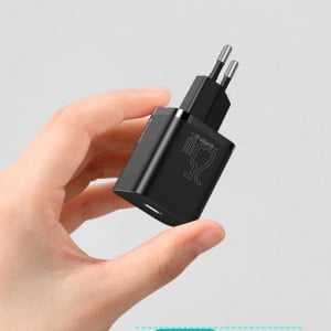 Зарядно за стена BASEUS Super Si 1C 25W USB Type C PD QC (CCSP020102) бяло - Img 15