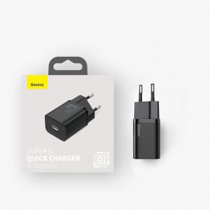 Зарядно за стена BASEUS Super Si 1C 25W USB Type C PD QC (CCSP020102) бяло - Img 20