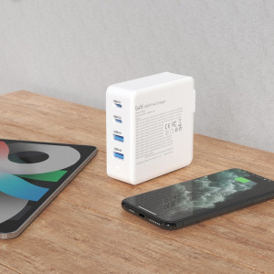 Зарядно за стена DUDAO GaN 100W 2x USB Type A / 2x USB Type C бяло - Img 7