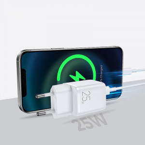 Зарядно за стена JOYROOM 25W USB Type C 3A (L-P251) бяло - Img 2