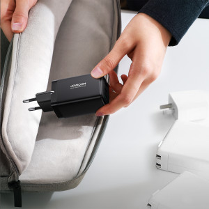 Зарядно за стена JOYROOM GaN 65W USB Type A / 2x USB Type C черен + кабел USB Type C към USB Type C 100W 1.2m (TCG01) черно - Img 10