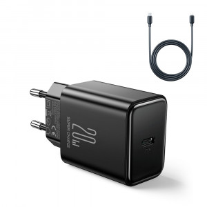 Зарядно за стена JOYROOM JR-TCF06 20W USB Type C Power Delivery + кабел USB Type C към Lightning черно - Img 10