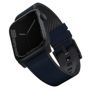 Каишка от еко кожа UNIQ Straden - Apple Watch 44mm SE / 44mm Series 6 / 44mm Series 5 / 44mm Series 4 каишка син - Img 1