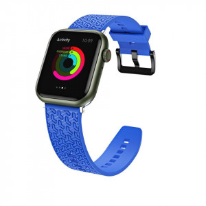 Каишка Y- Apple Watch 7 / SE (45 / 44 / 42mm) син - Img 5