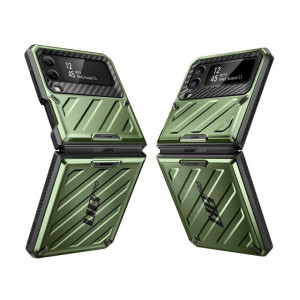 Калъф с клипс SUPCASE Unicorn Beetle Pro - Samsung Galaxy Z Flip4 зелен - Img 3