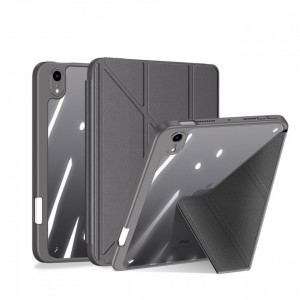 Калъф тип книга с функция стойка и Smart Sleep функция DUX DUCIS Magi с място за писалка - iPad mini 8.3" (6th gen 2021) сив - Img 1