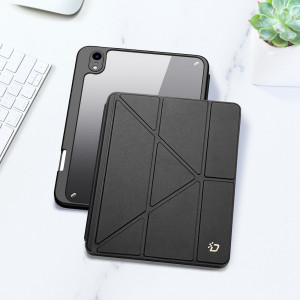 Калъф тип книга с функция стойка и Smart Sleep функция DUX DUCIS Magi с място за писалка - iPad mini 8.3" (6th gen 2021) черен - Img 12