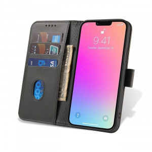 Калъф тип книга Magnet Elegant - Xiaomi Redmi Note 12 / Poco X5 черен - Img 7