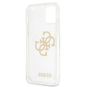 Оригинален гръб GUESS Glitter 4G Big Logo GUHCP12LPCUGL4GTR - iPhone 12 Pro Max прозрачен - Img 7