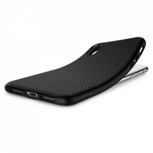 Оригинален гръб SPIGEN Liquid Air - iPhone XR черен мат - Img 4
