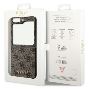 Оригинален калъф GUESS 4G Charms - Samsung Galaxy Z Flip5 кафяв - Img 8