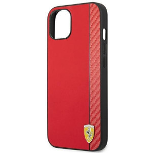 Оригинален твърд гръб FERRARI Carbon FEHCP14MAXRE - iPhone 14 Plus червен - Img 7