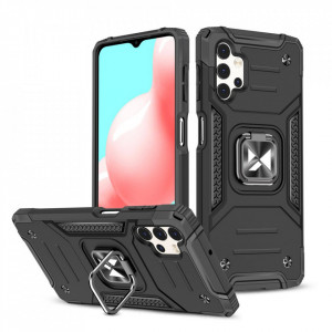 Подсилен гръб WOZINSKY Ring Armor със стойка - Samsung Galaxy A32 5G черен - Img 1