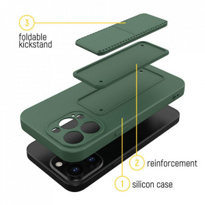 Силиконов гръб със стойка WOZINSKY Kickstand - Samsung Galaxy A04s / A13 5G син - Img 3