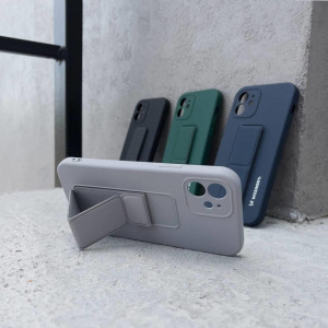 Силиконов гръб със стойка WOZINSKY Kickstand - Xiaomi Redmi 10X 4G / Redmi Note 9 светлосин - Img 7