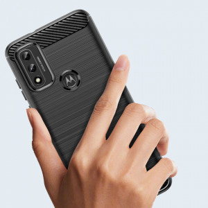 Силиконов гръб Carbon - Moto g play 2022 черен - Img 2