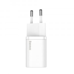 Зарядно за стена BASEUS Super Si 1C 25W USB Type C PD QC (CCSP020102) бяло - Img 4