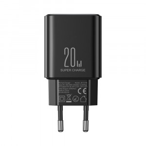 Зарядно за стена JOYROOM JR-TCF06 20W USB Type C Power Delivery + кабел USB Type C към Lightning черно - Img 11