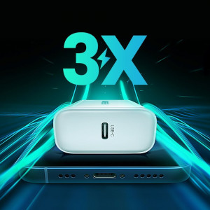 Зарядно за стена UGREEN 20W 3A USB Type C PD3.0 QC4.0+ (60450) бяло - Img 6