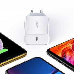 Зарядно за стена UGREEN 20W 3A USB Type C PD3.0 QC4.0+ (60450) бяло - Img 16