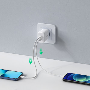 Зарядно за стена UGREEN 40W 2x USB Type C PD (10343) бяло - Img 2