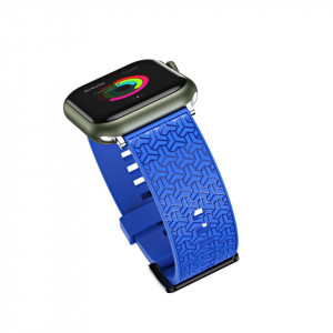 Каишка Y- Apple Watch 7 / SE (45 / 44 / 42mm) син - Img 6