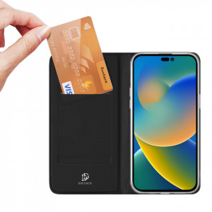 Калъф тип книга DUX DUCIS Skin Pro - iPhone 14 Pro Max черен - Img 2