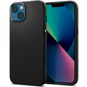 Оригинален гръб SPIGEN Liquid Air - iPhone 13 mini черен мат - Img 1