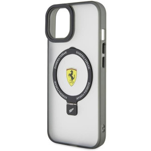 Оригинален твърд гръб FERRARI Ring Stand 2023 FEHMP15SUSCAH - iPhone 15 прозрачен - Img 6