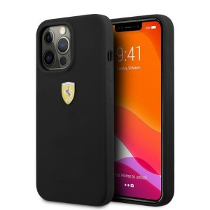Оригинален твърд гръб FERRARI Silicone MagSafe FESSIHMP13XBK - iPhone 13 Pro Max черен - Img 1