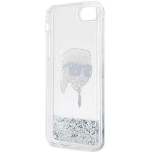 Оригинален твърд гръб KARL LAGERFELD Glitter Karl Head KLHCI8LNKHCH - iPhone 7 / 8 / SE (2nd gen) / SE (3rd gen) сребрист - Img 7