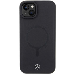 Оригинален твърд гръб MERCEDES Smooth Leather MagSafe - iPhone 15 Plus черен - Img 3