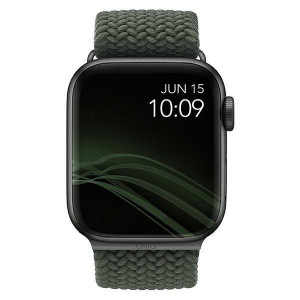 Плетена каишка UNIQ Aspen - Apple Watch 40mm SE / 40mm Series 6 / 40mm Series 5 / 40mm Series 4 / 38mm Series 3 / 38mm Series 2 / 38mm (1st gen) зелен - Img 4