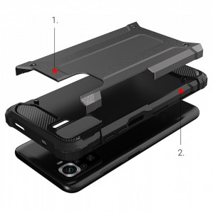 Подсилен гръб Hybrid Armor - Xiaomi Poco M4 Pro 5G черен - Img 5