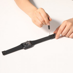 Силиконова каишка Baseus Slip-Thru - Apple Watch 40mm SE / 40mm Series 6 / 40mm Series 5 / 40mm Series 4 / 38mm Series 3 (LBWSE-01) черен - Img 11