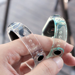 Силиконова каишка Silicone - Xiaomi Mi Band 5 / Band 6 син - Img 5