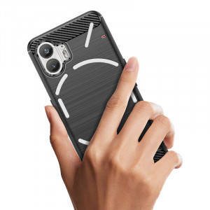 Силиконов гръб Carbon - Nothing Phone 2 черен - Img 5