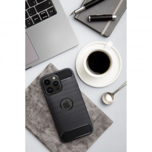 Силиконов гръб FORCELL Carbon - iPhone 13 mini черен - Img 17