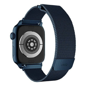 Стоманена каишка UNIQ Dante - Apple Watch 41mm Series 9 / 41mm Series 8 / 41mm Series 7 / 40mm Series 6 / 40mm SE / 40mm Series 5 / 40mm Series 4 / 38mm Series 3 / 38mm Series 2 / 38mm (1st gen) кобалтово синьо - Img 2