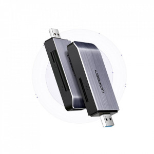 Четец за карти памет UGREEN SD / micro SD / CF / MS към USB 3.0 (50541) сив - Img 8