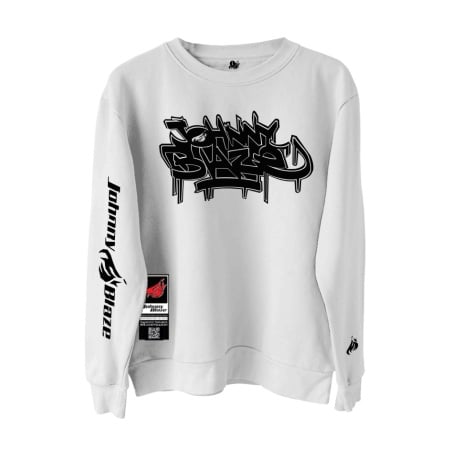 Johnny Blaze PREMIUM Sweatshirt  -  Graffiti Street Johnny Blaze   [ Black White ]  Edition 4