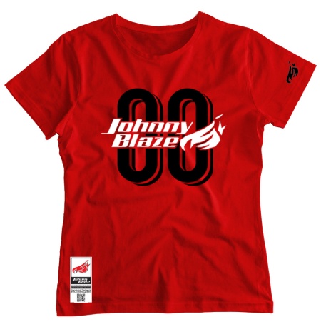 Tricou Fete Johnny Blaze - Agent Zero Zero JB [ Red Black ] Editia 3