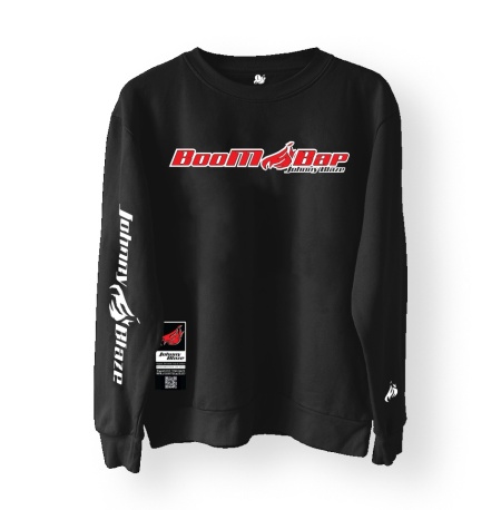 Johnny Blaze PREMIUM Sweatshirt  -  Boom Bap Edition !  [ Black Red / Glow in the Dark ]  Edition 4