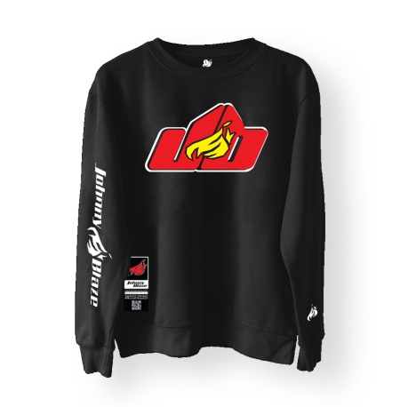Johnny Blaze PREMIUM Sweatshirt  -  The Amazing Classic JB Old School  [ Red Yellow White / Glow in the Dark ]  Edition 4
